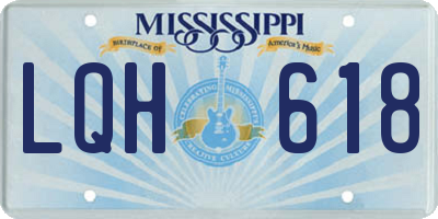 MS license plate LQH618