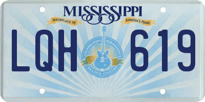 MS license plate LQH619