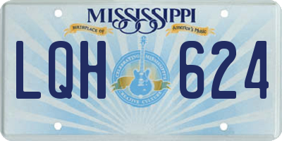 MS license plate LQH624
