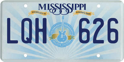 MS license plate LQH626