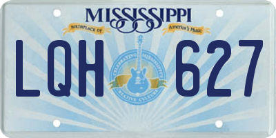 MS license plate LQH627