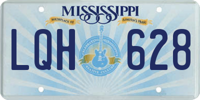 MS license plate LQH628