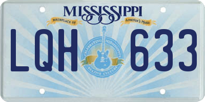 MS license plate LQH633