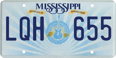MS license plate LQH655