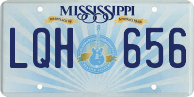 MS license plate LQH656