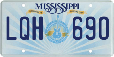 MS license plate LQH690