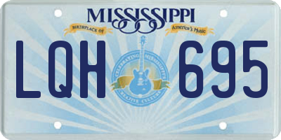 MS license plate LQH695