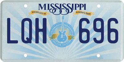 MS license plate LQH696