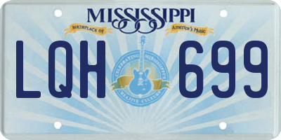 MS license plate LQH699