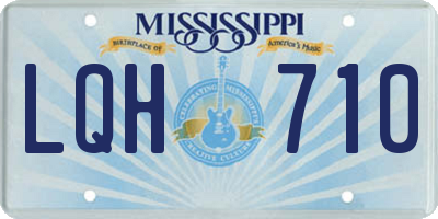 MS license plate LQH710