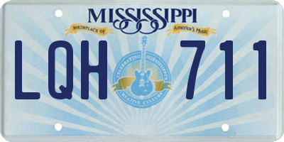 MS license plate LQH711