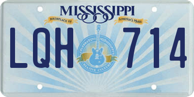 MS license plate LQH714