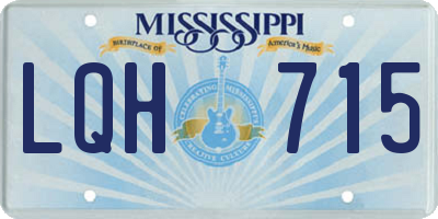 MS license plate LQH715