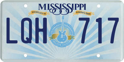 MS license plate LQH717