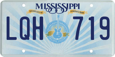 MS license plate LQH719