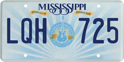 MS license plate LQH725
