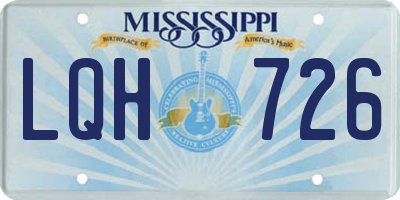 MS license plate LQH726