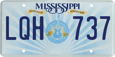 MS license plate LQH737