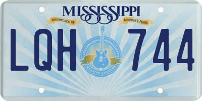 MS license plate LQH744