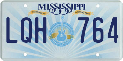 MS license plate LQH764