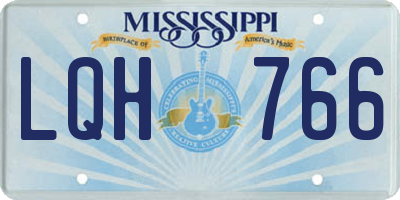 MS license plate LQH766