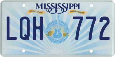 MS license plate LQH772