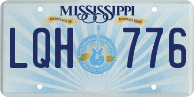 MS license plate LQH776