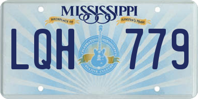 MS license plate LQH779