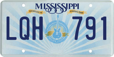 MS license plate LQH791