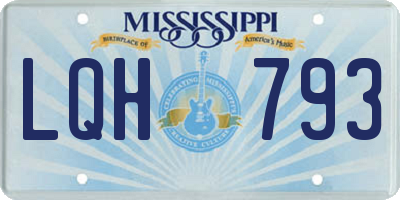 MS license plate LQH793