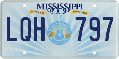 MS license plate LQH797