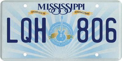 MS license plate LQH806