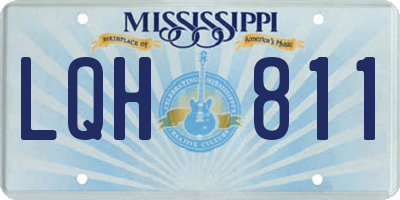 MS license plate LQH811