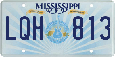 MS license plate LQH813