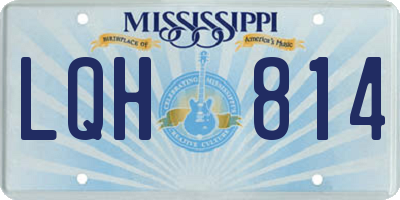 MS license plate LQH814