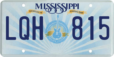 MS license plate LQH815