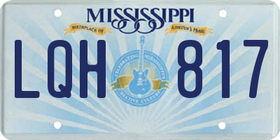 MS license plate LQH817