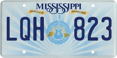 MS license plate LQH823