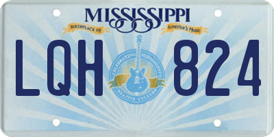 MS license plate LQH824
