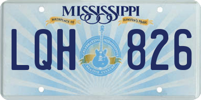 MS license plate LQH826