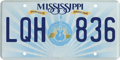 MS license plate LQH836