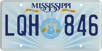 MS license plate LQH846