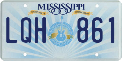 MS license plate LQH861