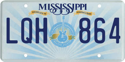MS license plate LQH864