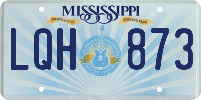 MS license plate LQH873