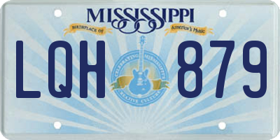 MS license plate LQH879
