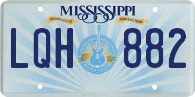 MS license plate LQH882