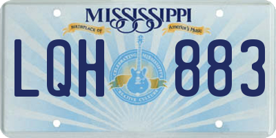 MS license plate LQH883