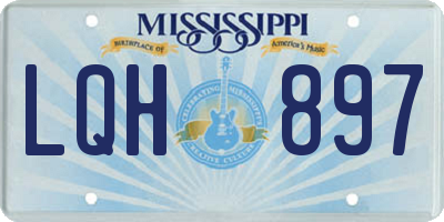MS license plate LQH897