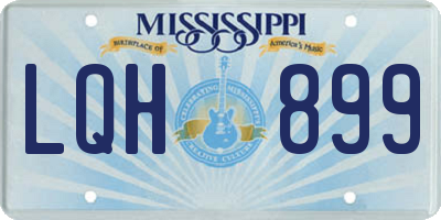 MS license plate LQH899